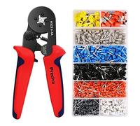 Crimping Plier Set 0.25-10mm² Ferrule Crimper Tool with 1200 Wire End