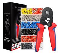 Crimping Plier Set Preciva 0.25-10mm² Ferrule Crimper Tool with 1200 Wire End