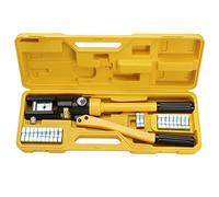 Crimping Tool， 12 Tons Hydraulic Crimper,Wire Battery Cable Lug Terminal with 13 Pairs Dies,8-300mm
