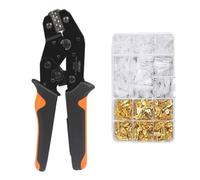 Crimping Tool Kits with 270PCS Wire Connectors Crimper Plier Set Manual Pressure Adjustable Ratcheting Crimping Plier Set Crimping Pliers