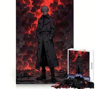 Crimson Apocalypse Warrior - Dark Anime Legend Jigsaw Puzzles for Teenagers 1000 Pieces Strong Logic Smooth Thick Fun Challenge Night Game (50x75cm)