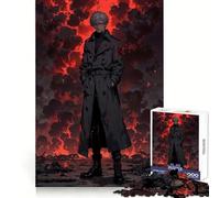 Crimson Apocalypse Warrior - Dark Anime Legend Teenagers 1000 Pieces Puzzle Brain Logic Clear Color Family Play Christmas Surprise (38x26cm)