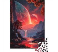 Crimson Convergence 1000 Piece Jigsaw Puzzle, 52x38cm/1000pcs, for Adults, Quiet Home Activity, Relaxing Indoor Time And Time at Home