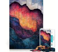 Crimson Core Jigsaw Puzzles for Adults 1000 Piece Brain Agility Restful Game Happy Challenge Night Game (38x26cm)