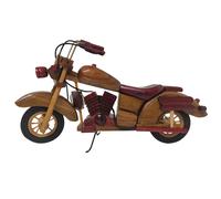 Crimson Cruiser Model Motorcycle Wooden Design Home Decor netfurniture Brown One Size