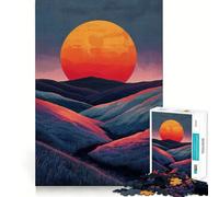 Crimson Dawn Jigsaw for Teenagers1000 Pieces Brain Skill True Detail Pattern Assemble Christmas Idea (38x52cm)