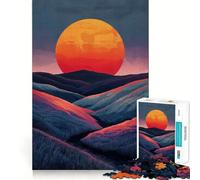 Crimson Dawn Jigsaw Puzzles for Teenagers 1000 Piece Logic Build Sharp Color Fun Hobby Art Work (50x75cm)