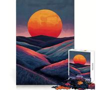 Crimson Dawn Jigsaw Puzzles for Teenagers 1000 Piece Logic Build Sharp Color Fun Hobby Art Work (50x75cm)