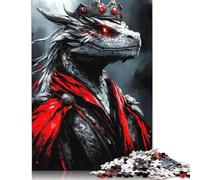 Crimson Dragon 500 Piece Jigsaw Puzzle for Adults & Age 18 Years Up - Family Activity Jigsaw Puzzles Educational Games Difficult And Challenge 500pcs (52x38cm)