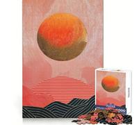 Crimson Dune Layers Jigsaw Puzzles for Teenagers 1000 Piece Logic Build Sharp Color Fun Hobby Art Work (38x26cm)