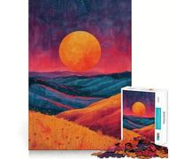 Crimson Fields 1000 Pieces Puzzles for Teenagers Brain Teaser Real Thick Family Pastime Birthday Gift (38x26cm)