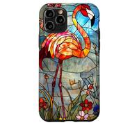 Crimson Flamingo with Morning Glow and Flora Case for iPhone 11 Pro