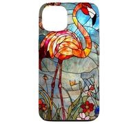 Crimson Flamingo with Morning Glow and Flora Case for iPhone 13