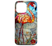 Crimson Flamingo with Morning Glow and Flora Case for iPhone 13 Pro Max