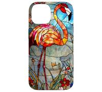 Crimson Flamingo with Morning Glow and Flora Case for iPhone 14