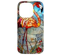 Crimson Flamingo with Morning Glow and Flora Case for iPhone 14 Pro