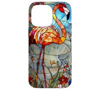 Crimson Flamingo with Morning Glow and Flora Case for iPhone 14 Pro Max