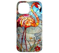 Crimson Flamingo with Morning Glow and Flora Case for iPhone 15