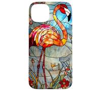 Crimson Flamingo with Morning Glow and Flora Case for iPhone 15 Plus