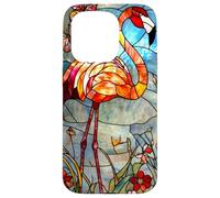 Crimson Flamingo with Morning Glow and Flora Case for iPhone 15 Pro