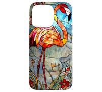 Crimson Flamingo with Morning Glow and Flora Case for iPhone 15 Pro Max