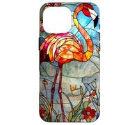Crimson Flamingo with Morning Glow and Flora Case for iPhone 16 Pro Max