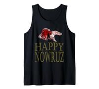 Crimson Goldfish Happy Nowruz Wishes Tank Top