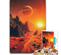 Crimson Horizons Call Adult Puzzle 1000pcs (38x26cm) | A printed paper puzzle on indoor afternoons for steady concentration.