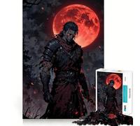 Crimson Moon Sentinel for Adults 1000 Piece Jigsaw Puzzle Mindful Game Quality Print Happy Challenge Unique Gift (38x52cm)