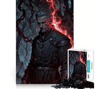 Crimson Oath︰ The Cursed Mage 1000 Pieces Puzzles for Adults DIY Fun Tight Connection Pattern Build Xmas Present (50x75cm)