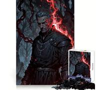 Crimson Oath︰ The Cursed Mage 1000 Pieces Puzzles for Adults DIY Fun Tight Connection Pattern Build Xmas Present (50x75cm)