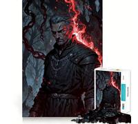 Crimson Oath︰ The Cursed Mage Puzzle for Teenagers 1000 Pieces Logic Game Sharp Detail Hard Challenge Art Decor (38x52cm)