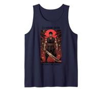 Crimson Oath Warrior Dark Fantasy Samurai Anime Japanese Art Tank Top