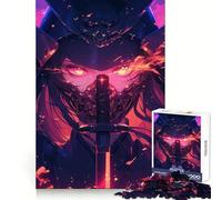 Crimson Samurai 1000-piece Puzzle for Teenagers Tension Relief Firm Cut Playful Challenge Fine Art (50x75cm)