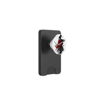Crimson Samurai Ink Warrior Katana Battle Motion Art PopSockets PopWallet for MagSafe