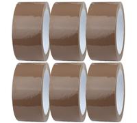 Crimson Starfish 6 x Brown Packaging Tape Rolls 48
