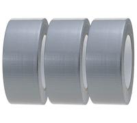 Crimson Starfish Silver Duct Tape | 3 Rolls of 48mm x 45m Gaffer Tape | Water Resistant Duct Tape | Adhesive Tape Multi-Use for Indoor/Outdoor | Ultra Strong Adhesive Tape