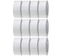Crimson Starfish White Duct Tape | 12 Rolls of 48mm x 45m Gaffer Tape | Water Resistant Duct Tape | Adhesive Tape Multi-Use for Indoor/Outdoor | Strong Adhesive Tape