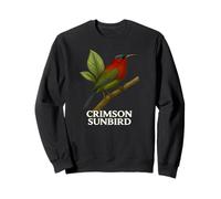 Crimson Sunbird Tee: Tropical Bird Design Nature Lovers Sweatshirt