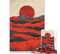 Crimson Tides Jigsaw Puzzle 1000 Piece for Adults Logic Game Premium Print Hard Challenge (38x26cm)