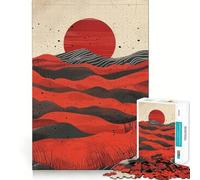Crimson Tides Jigsaw Puzzle 1000 Piece for Adults Logic Game Premium Print Hard Challenge (38x26cm)