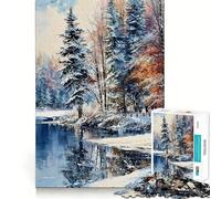 Crimson Twilight Jigsaw for Adults 1000 Pieces Unwind Game Rich Color Enjoyable Challenge Art Display (38x52cm)