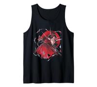 Crimson Vampire Hunter Portrait Red Moon Aesthetic Tank Top