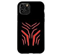 Crimson Veins Abstract Tech Energy Flow Pattern Case for iPhone 11 Pro