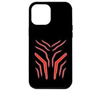 Crimson Veins Abstract Tech Energy Flow Pattern Case for iPhone 12 Pro Max