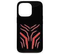 Crimson Veins Abstract Tech Energy Flow Pattern Case for iPhone 13 Pro