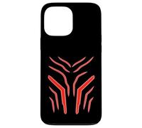 Crimson Veins Abstract Tech Energy Flow Pattern Case for iPhone 13 Pro Max