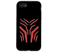 Crimson Veins Abstract Tech Energy Flow Pattern Case for iPhone SE (2020) / 7/8