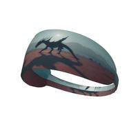 Crimson Wings Elastic Exercise Headband Light Comfort Absorb Sweat Breathable for Outdoor Sports Wearing