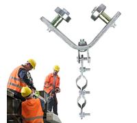 Crinerage Roller Train - Rope Roller with Metal Rope Suspension for Angle Iron | Heavy Duty Lifting Tool for Mechanical Maintenance and Loads